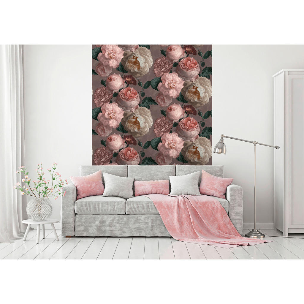 Thumbnail - UGEPA Papiertapete grau rosa B/L: ca. 53x1005 cm