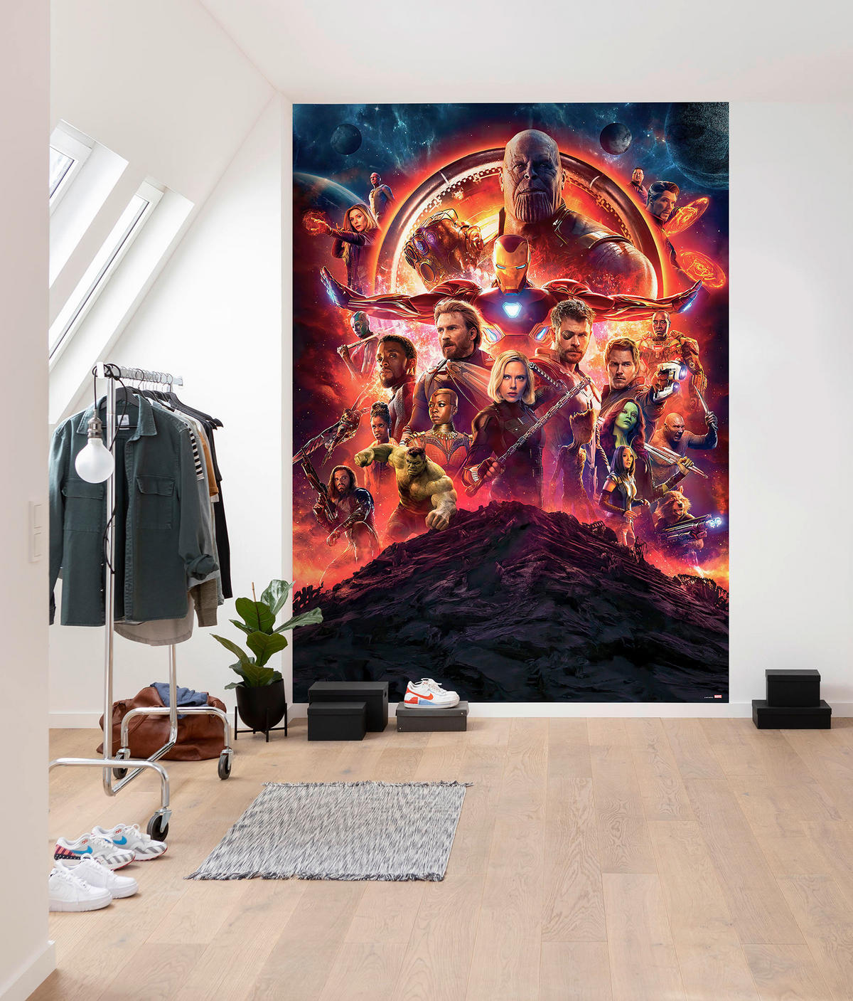 Komar Fototapete Avengers Infinity War Movie Poster B/H: ca. 184x254 cm Avengers Infinity War Movie Poster - (184,00/254,00cm) - Komar