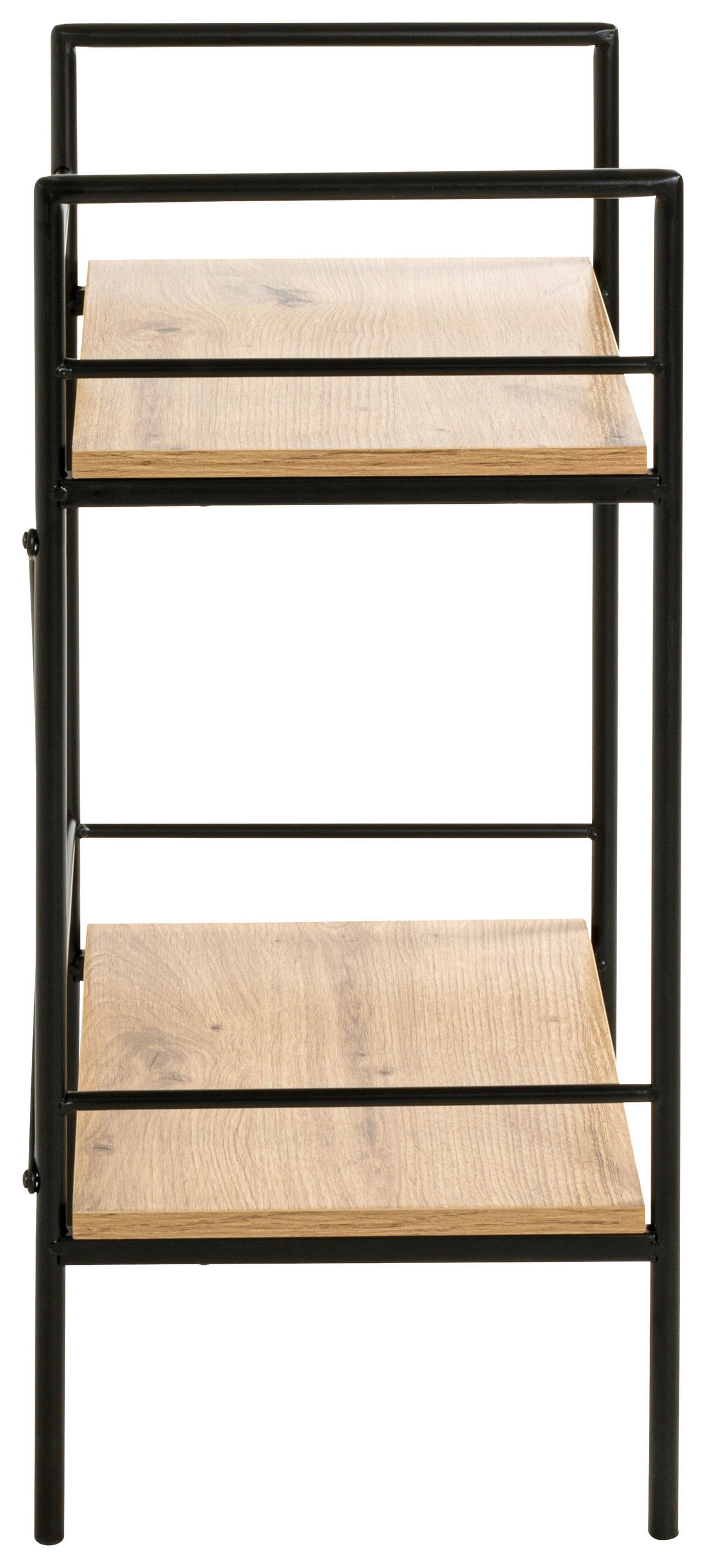 Regal  Eiche Nachbildung schwarz B/H/T: ca. 34x62x27 cm Mosel_1_Regal 21957 - Eiche/schwarz (34,00/62,00/27,00cm)