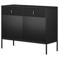 Kommode MAGGIORE schwarz B/H/T: ca. 104,2x82,5x39 cm MAGGIORE - schwarz (104,20/82,50/39,00cm) - WIPMEB