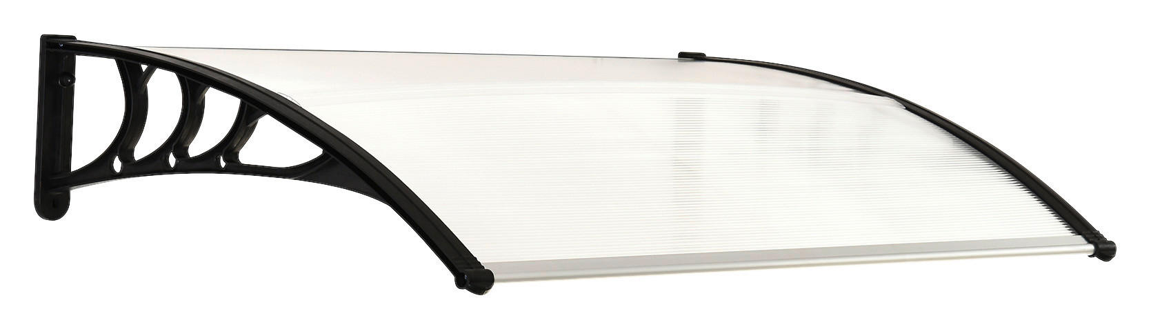 Outsunny Haustürvordach transparent B/H/L: ca. 80x23x100 cm ca. 2,5 kg Haustürvordach MHB70-011V01WT - transparent (100,00/80,00/23,00cm) - Outsunny