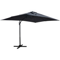 POCOline Sonnenschirm schwarz Stahl B/H/L: ca. 240x245x300 cm Ampelschirm - schwarz (300,00/240,00/245,00cm) - POCOline
