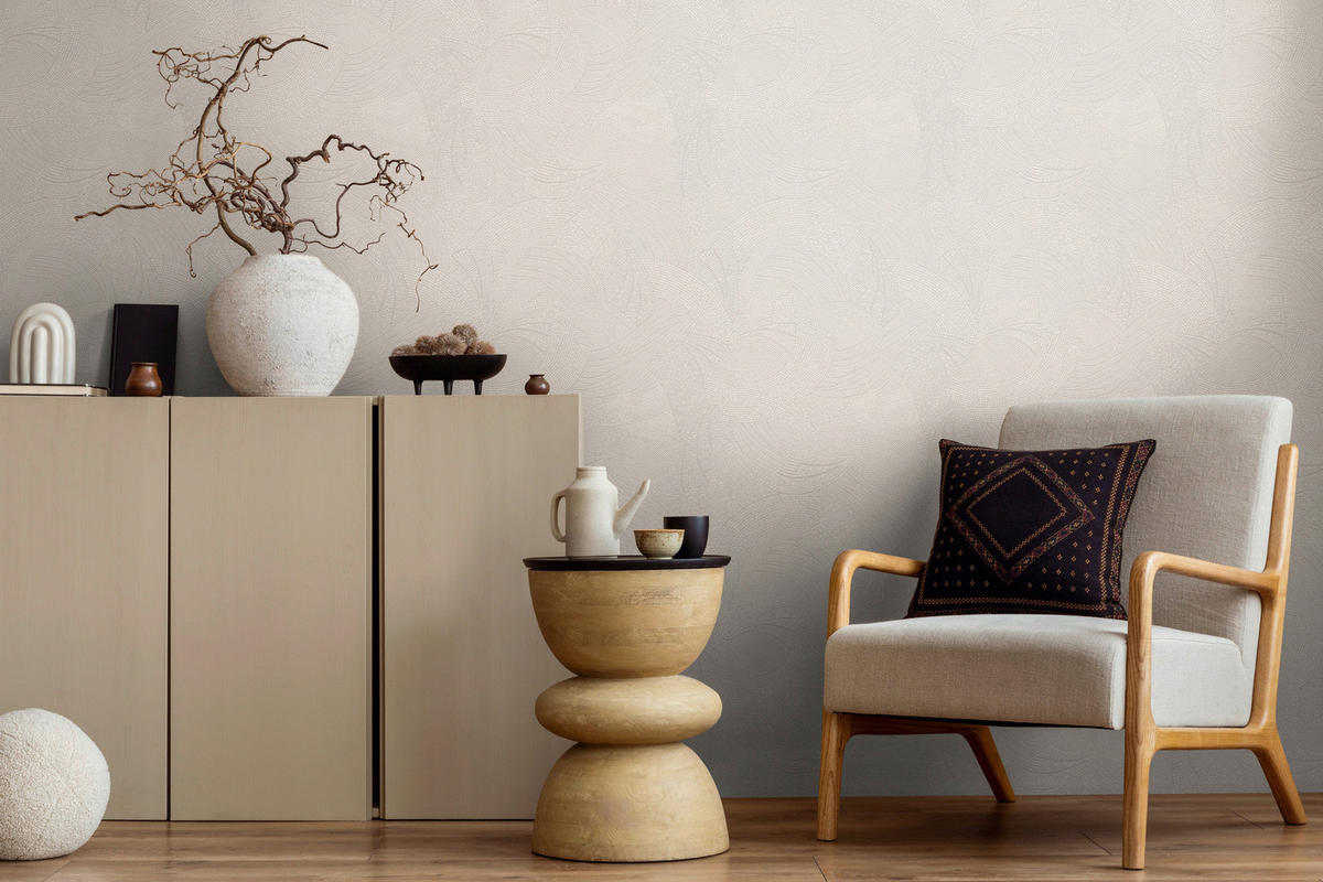 A.S.Création Vliestapete grau weiß B/H/D: ca. 53x1005x9,2 cm Vliestapete - weiß/grau (9,20/1005,00cm) - A.S.Creation