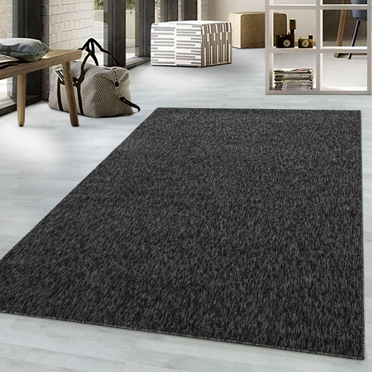 Ayyildiz Teppich Nizza anthrazit B/L: ca. 240x340 cm Nizza - anthrazit (240,00/340,00cm) - Ayyildiz
