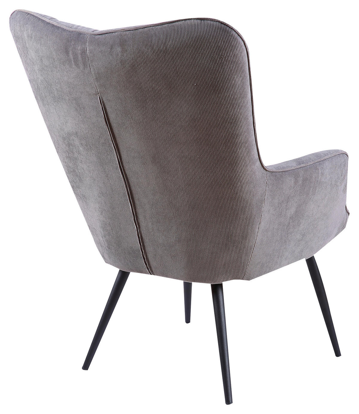 byLIVING Sessel UTA grau schwarz Stoff Metall B/H/T: ca. 72x97x80 cm UTA - schwarz/grau (72,00/97,00/80,00cm) - byLIVING