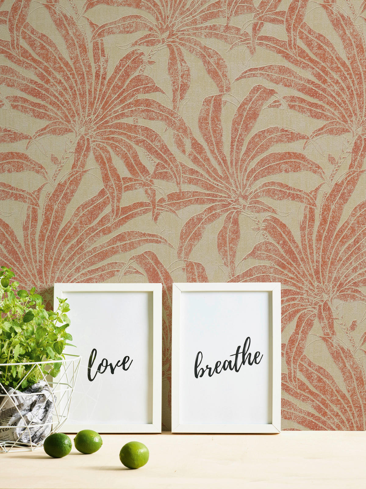 A.S.Creation Vliestapete rot orange beige B/H/D: ca. 53x1005x9,6 cm Vliestapete - beige/orange (9,60/1005,00cm) - A.S.Creation