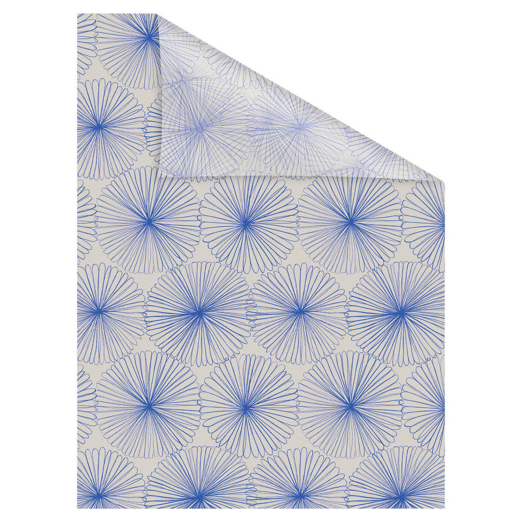 Thumbnail - LICHTBLICK Fensterfolie Flower Wheel Floral Flower Wheel blau B/L: ca. 100x180 cm