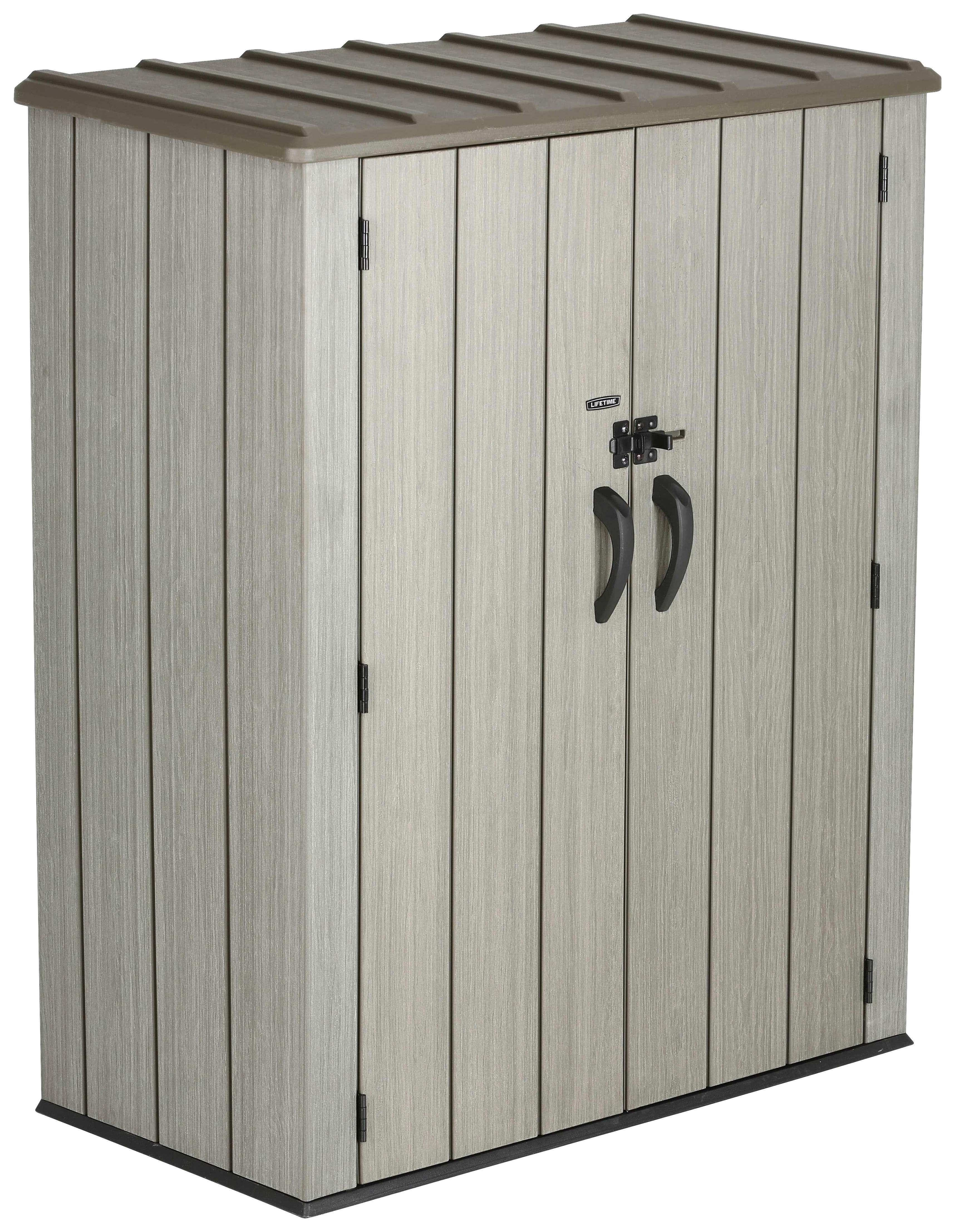 Lifetime Geräteschrank grau Kunststoff B/H/L: ca. 136x172x70 cm Geräteschrank - grau (70,00/136,00/172,00cm) - Lifetime