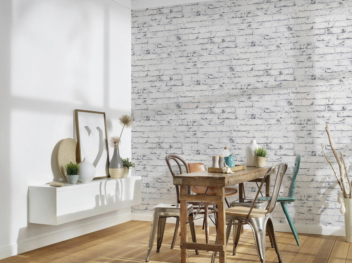 A.S.Creation Vliestapete Best of Wood`n Stone 2nd Edition Steine grau B/L: ca. 53x1005 cm Best of Wood`n Stone 2nd Edition - grau (53,00/1005,00cm) - A.S.Creation