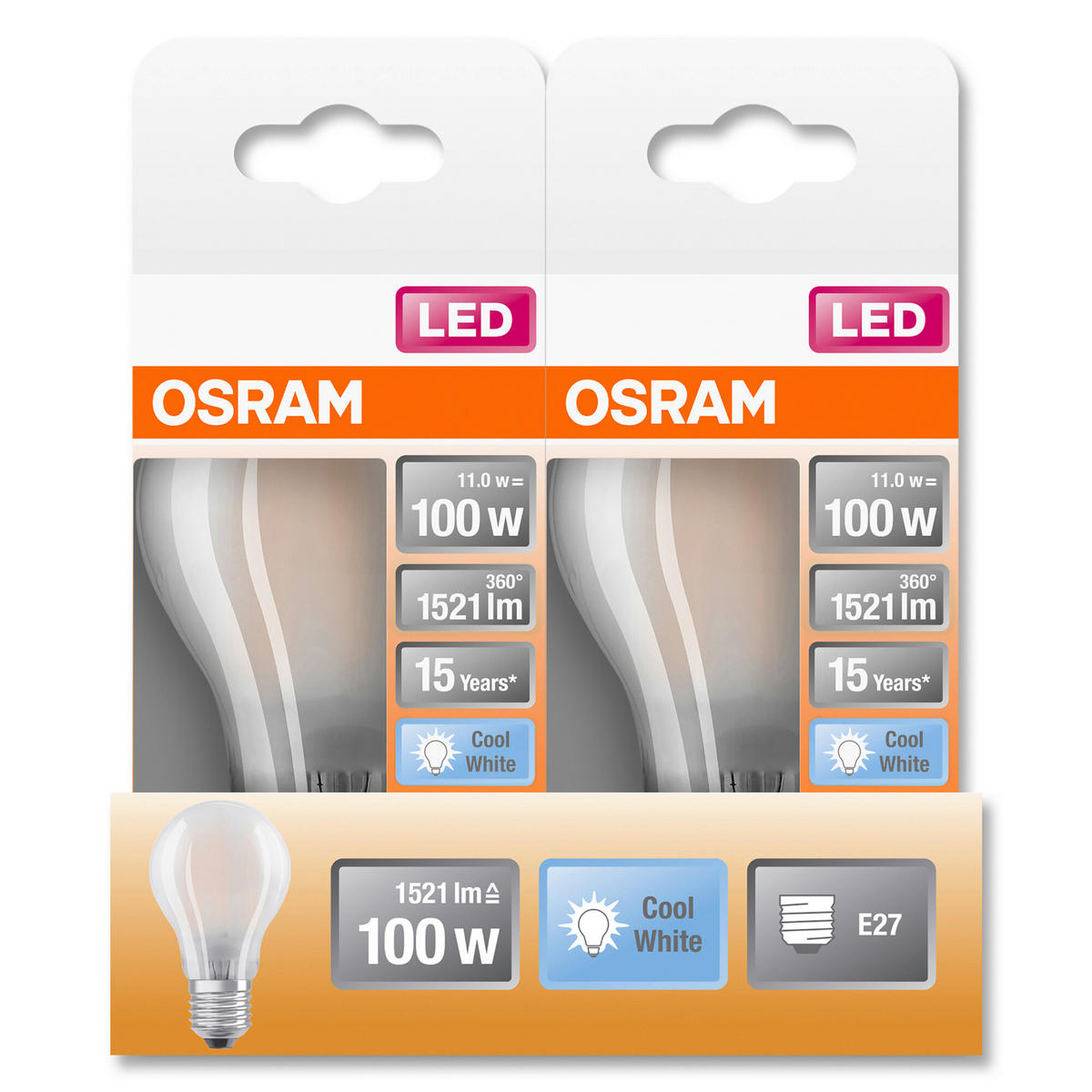 OSRAM Tropfenlampe E27 LED-Tropfenlampe_Osram E27 - klar (6,00cm) - OSRAM