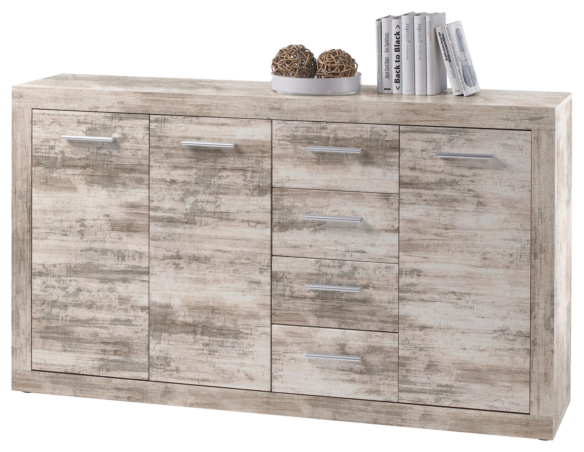 Kommode Lake 3 Eiche Antik Nachbildung B/H/T: ca. 152x88x37 cm Lake 3 - Eiche (152,00/88,00/37,00cm)