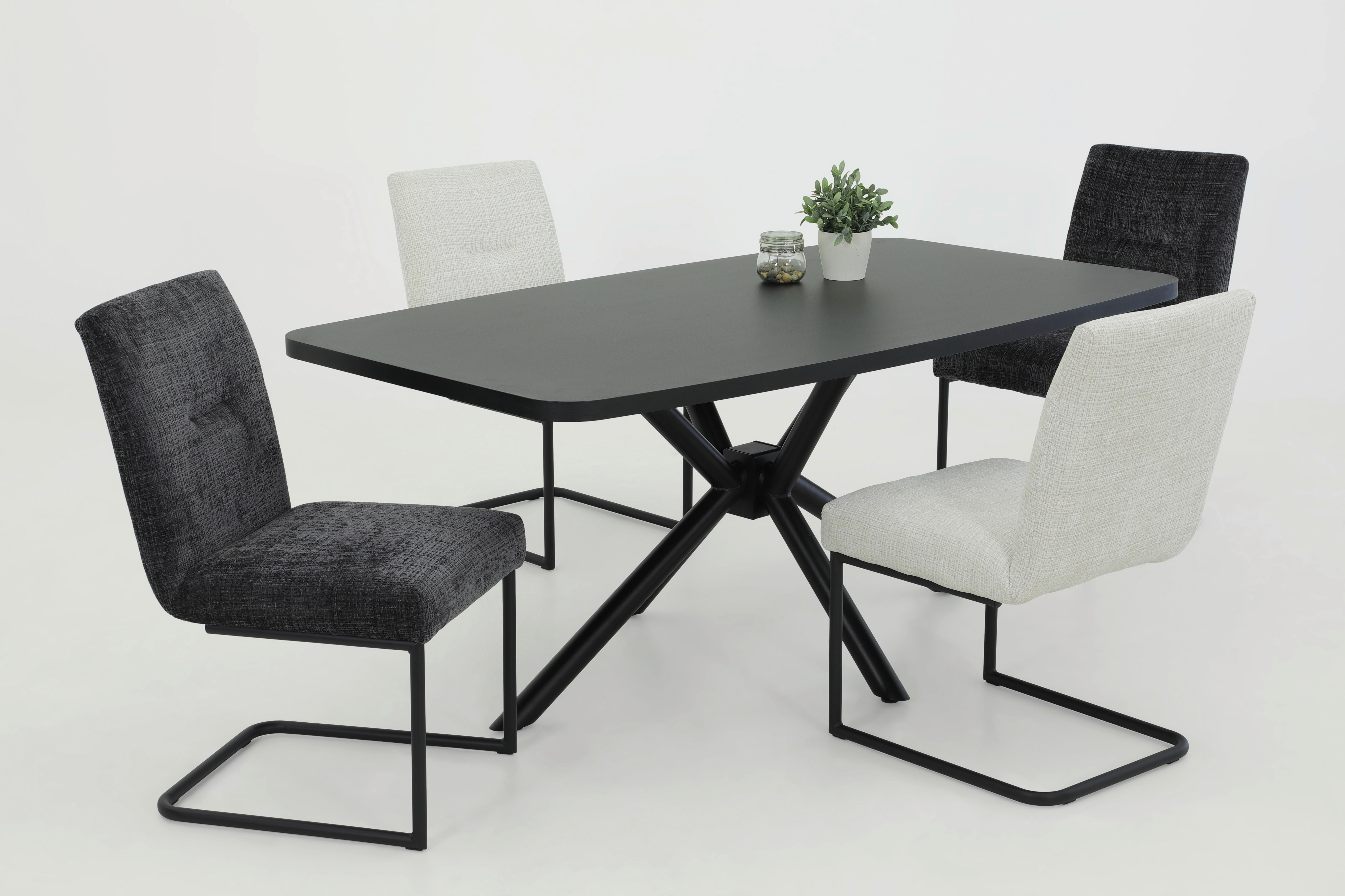 Thumbnail - Esstisch Jana II schwarz B/H/T: ca. 180x76x100 cm