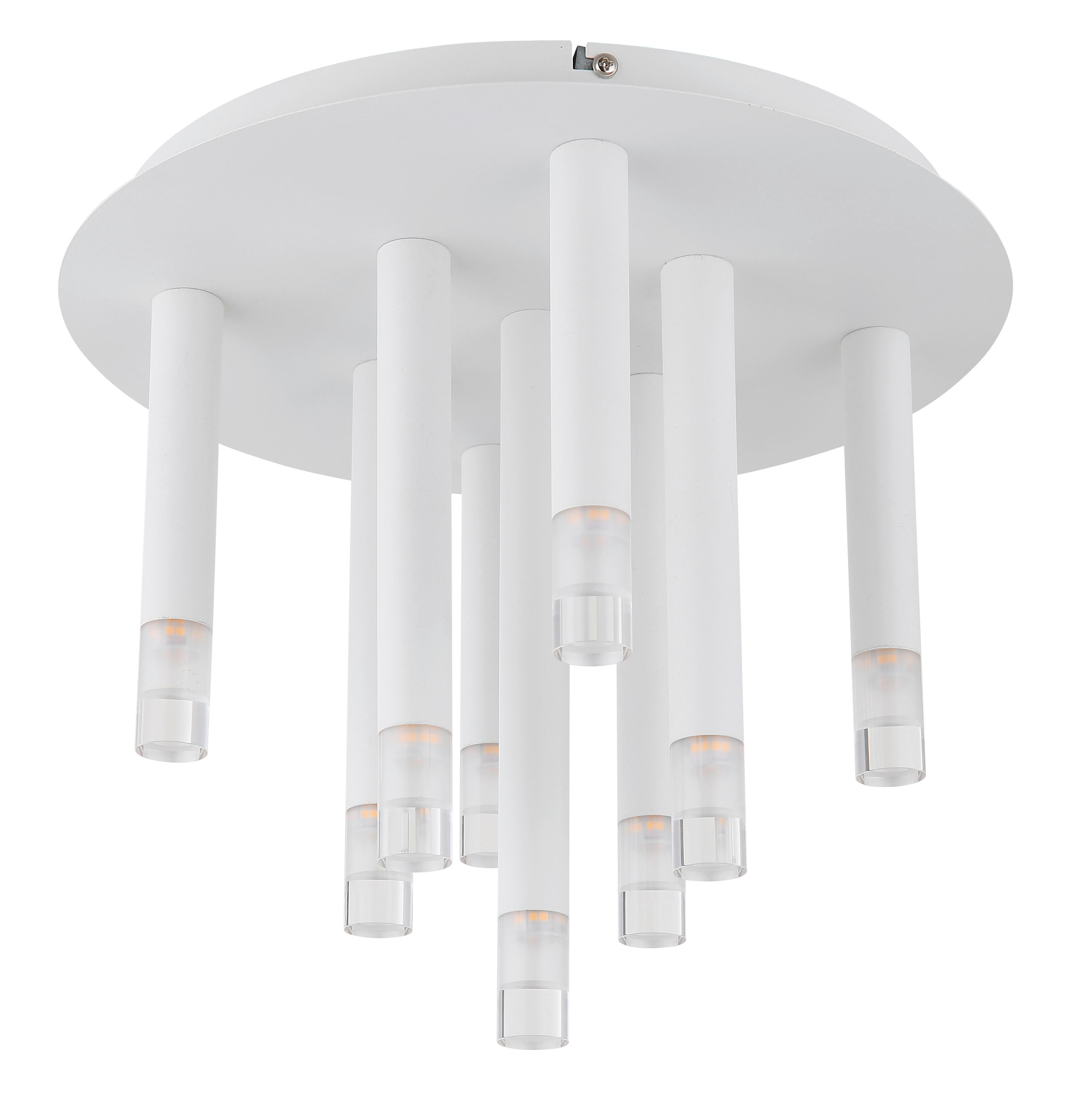 GLOBO LED-Deckenleuchte weiß Metall H/D: ca. 29,6x34 cm 9 Brennstellen RYAN - weiß (34,00/29,60cm) - GLOBO