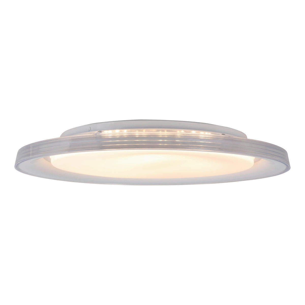 Näve Leuchten LED-Deckenleuchte weiß Metall Kunststoff B/H/T/D: ca. 50,5x7,5x50,5x50,5 cm CLAIRE - weiß (50,50/7,50/50,50cm) - Näve Leuchten