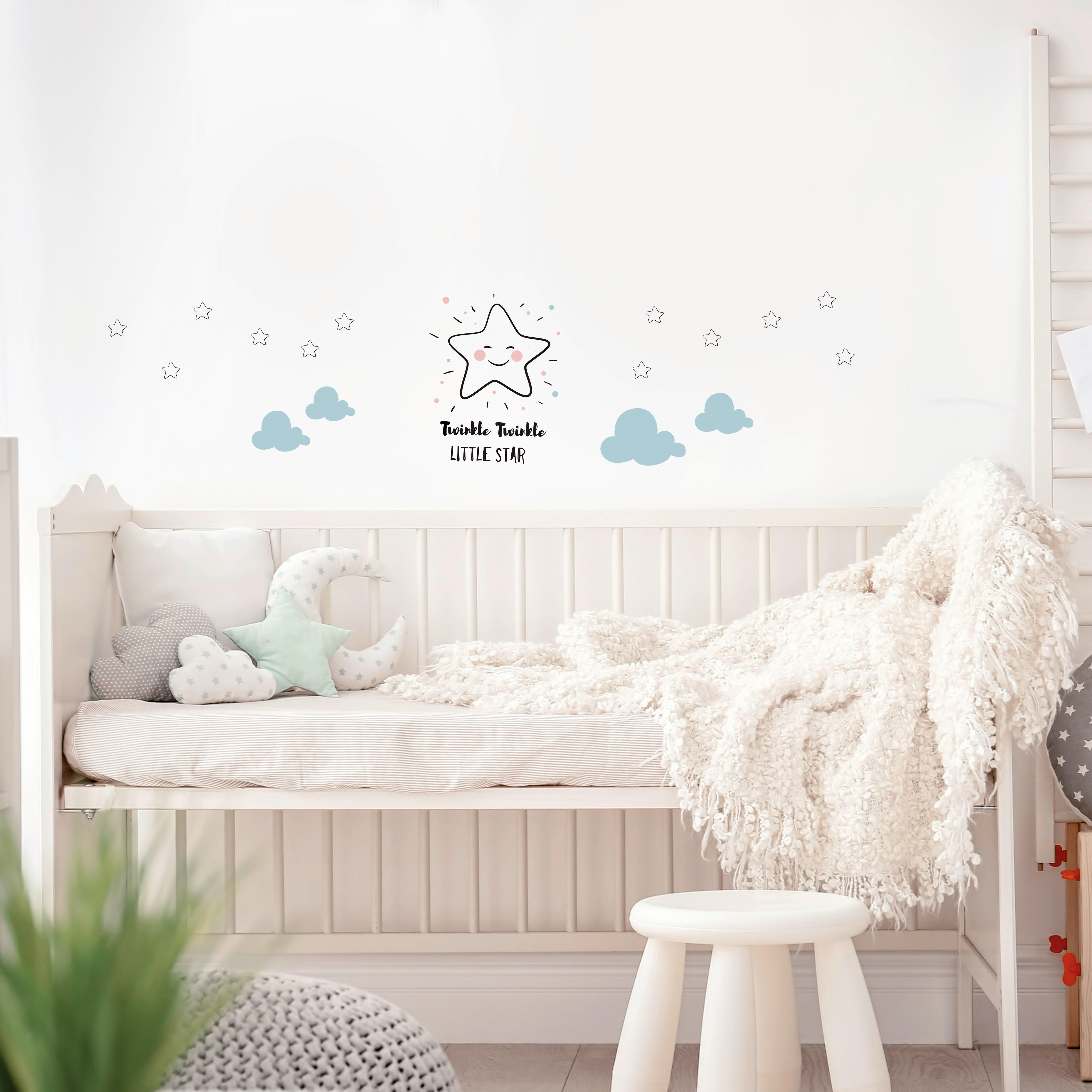 Dekosticker Spruch bunt B/L: ca. 25x70 cm 2 tlg. Dekosticker Sweet Dreams Little - bunt (25,00/70,00cm)