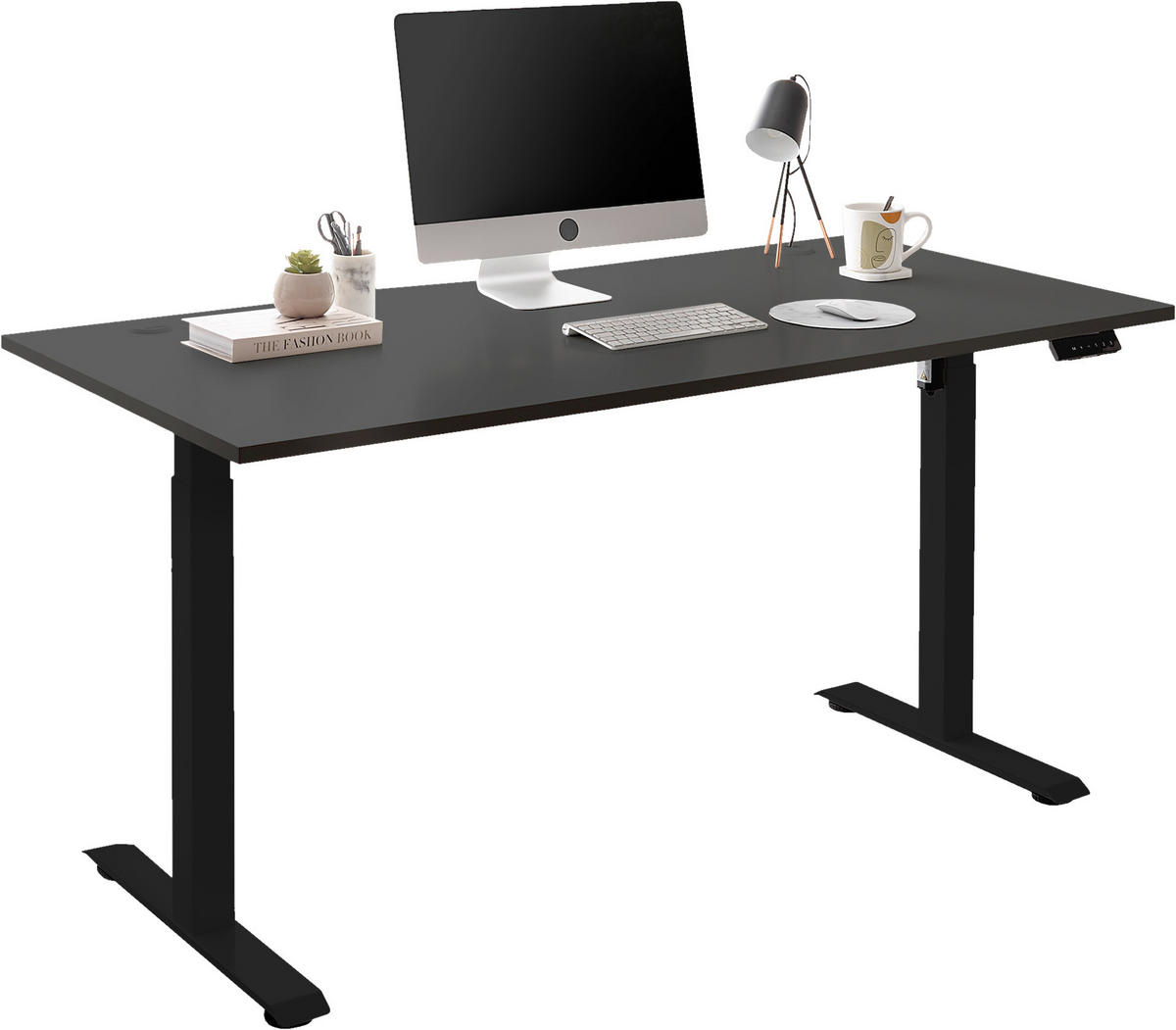 höhenverstellbarer Schreibtisch Ben schwarz B/H/T: ca. 137x120x68 cm Ben - schwarz (137,00/120,00/68,00cm)