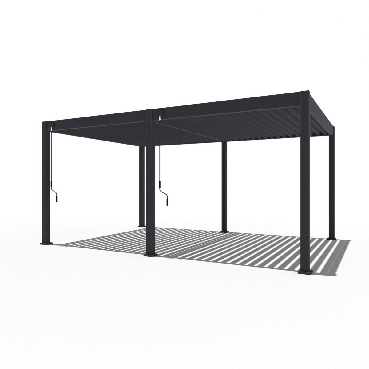 PergoLine Pergola Superior anthrazit Aluminium B/H/L: ca. 530x255x360 cm Superior - anthrazit (360,00/530,00/255,00cm) - PergoLine