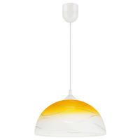 Lamkur Hängeleuchte gelb Glas B/H/L: ca. 31x17x31 cm E27 1 Brennstellen Hängeleuchte - gelb (31,00/31,00/17,00cm) - Lamkur