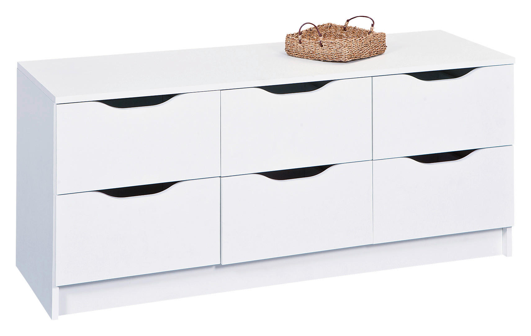 Kommode WESTPHALEN weiß B/H/T: ca. 122x50x40 cm WESTPHALEN - weiß (122,00/50,00/40,00cm) - Inter Link