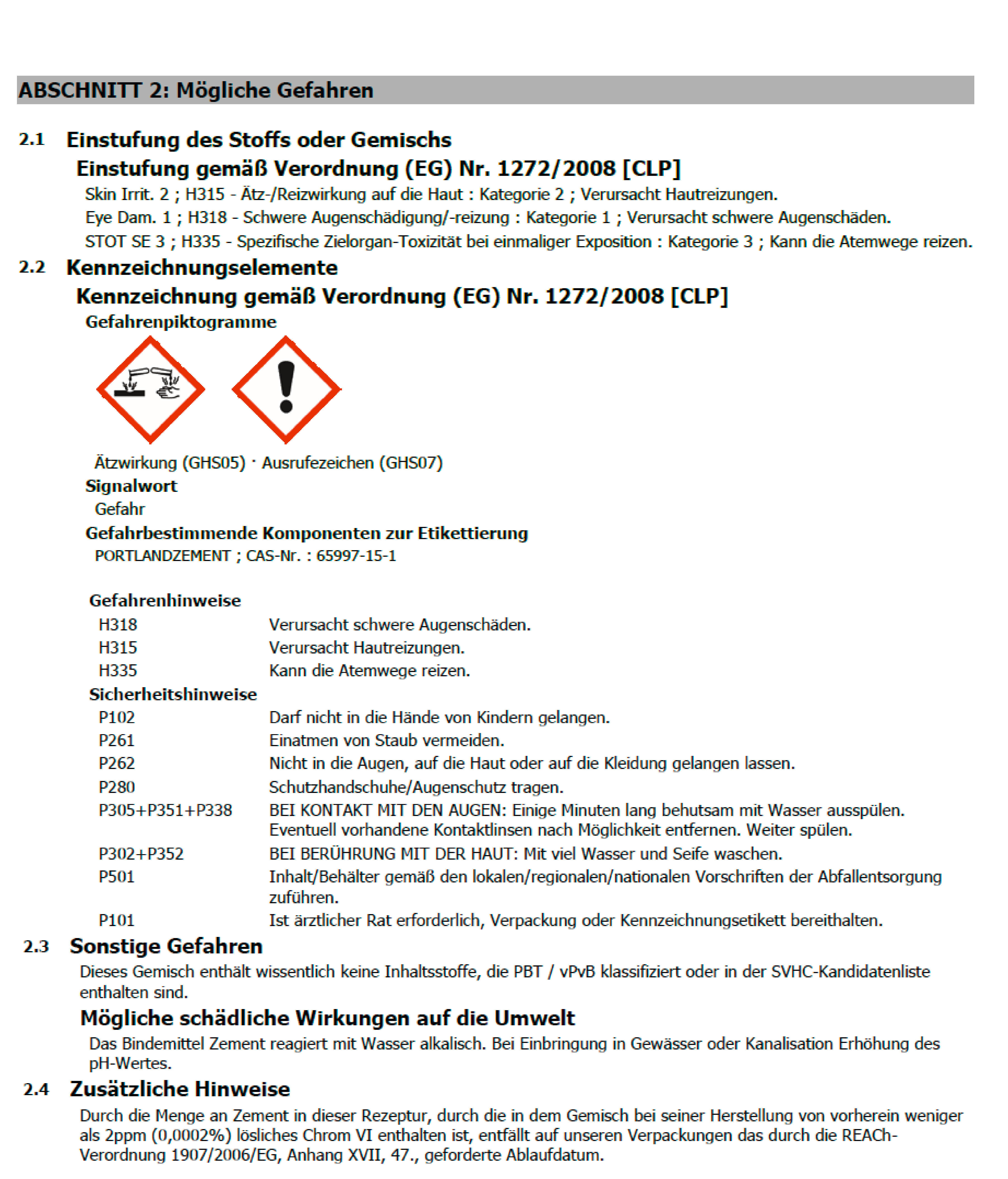 Blitzzement ca. 1 kg Blitzzement_decotric - decotric