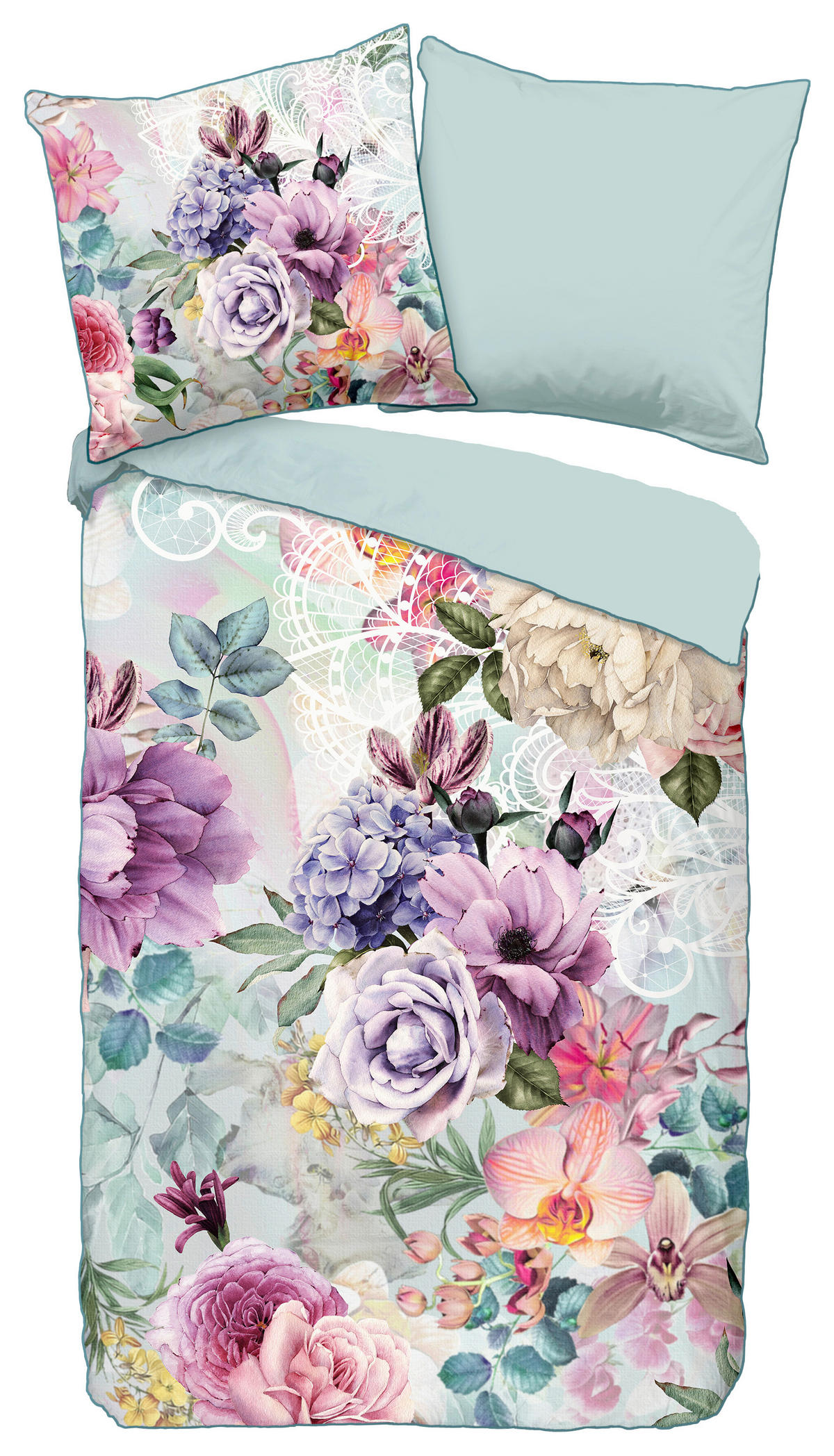 Baumwoll Bettwäsche Anamin Satin Anamin - Multi (135,00/200,00cm) - Descanso