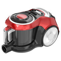 Emerio Staubsauger VCE-132776.1 schwarz rot Kunststoff Metall B/H/L: ca. 28x28x40 cm Bodenstaubsauger_Kronos - rot/schwarz (40,00/28,00/28,00cm) - Emerio