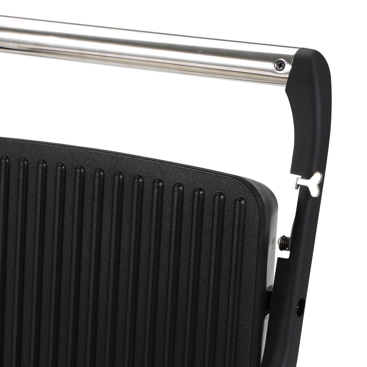 MASTERPRO Kontaktgrill BGMP-9008 silber Kunststoff Edelstahl B/H/T: ca. 35x13x30,5 cm Foodies BGMP-9008 - schwarz/silber (35,00/13,00/30,50cm) - MASTERPRO