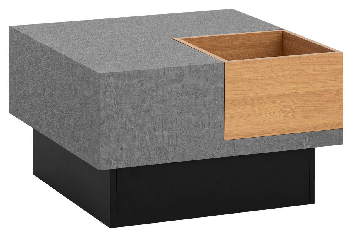 Couchtisch Beton Optik B/H/T: ca. 65x40x65 cm Couchtisch - Beton (65,00/40,00/65,00cm) - Wohnling