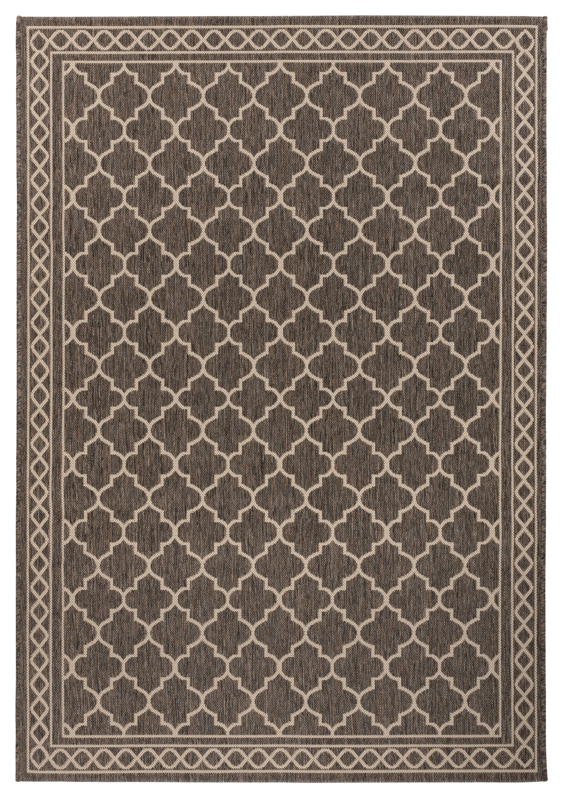 360Living Teppich Splash braun B/L: ca. 80x150 cm Splash - braun/creme (80,00/150,00cm) - 360Living