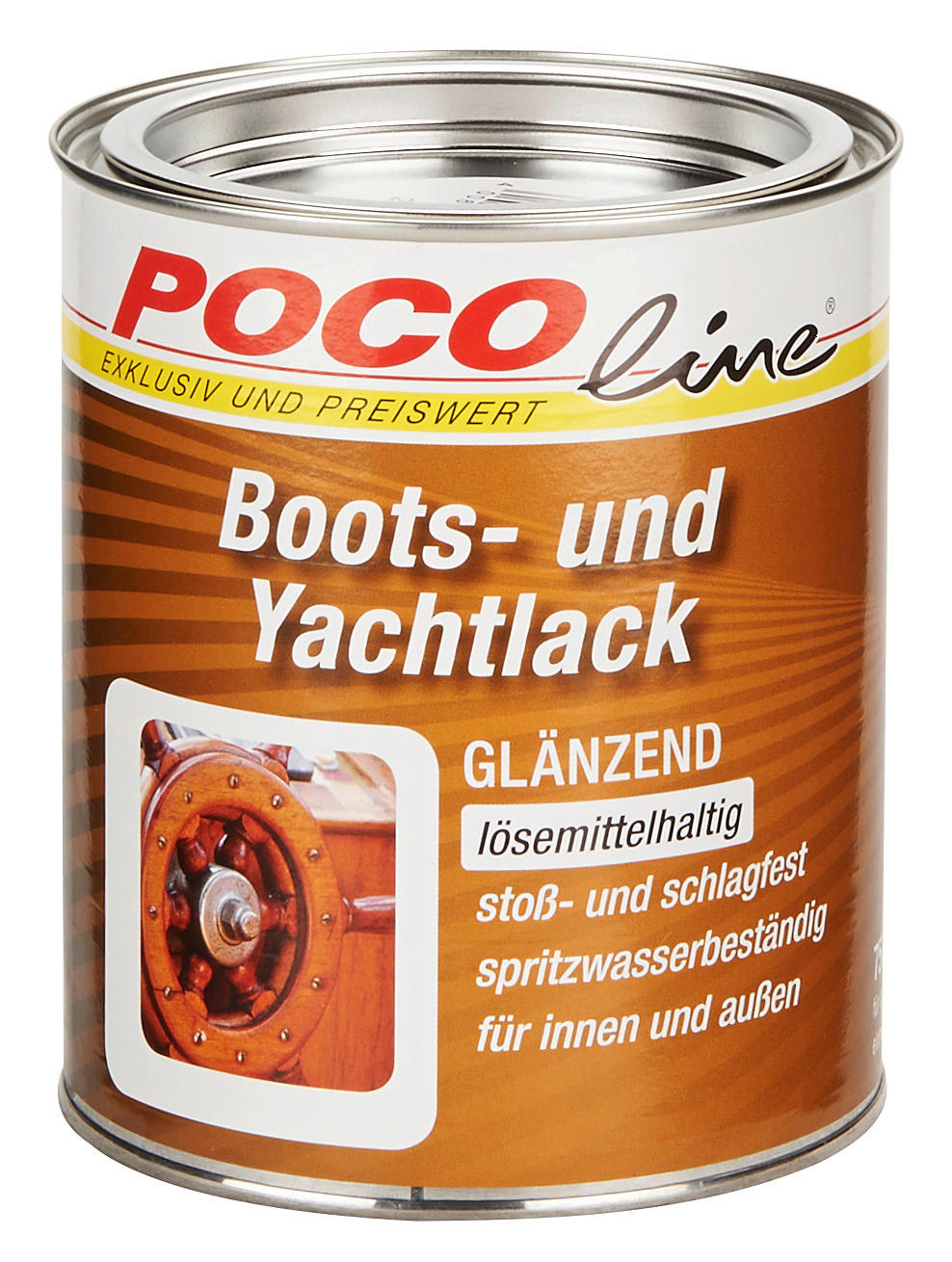 POCOline Boots-und Yachtlack farblos glänzend ca. 0,25 l Boots-/u.Yachtlack 250ml - farblos (250ml) - POCOline