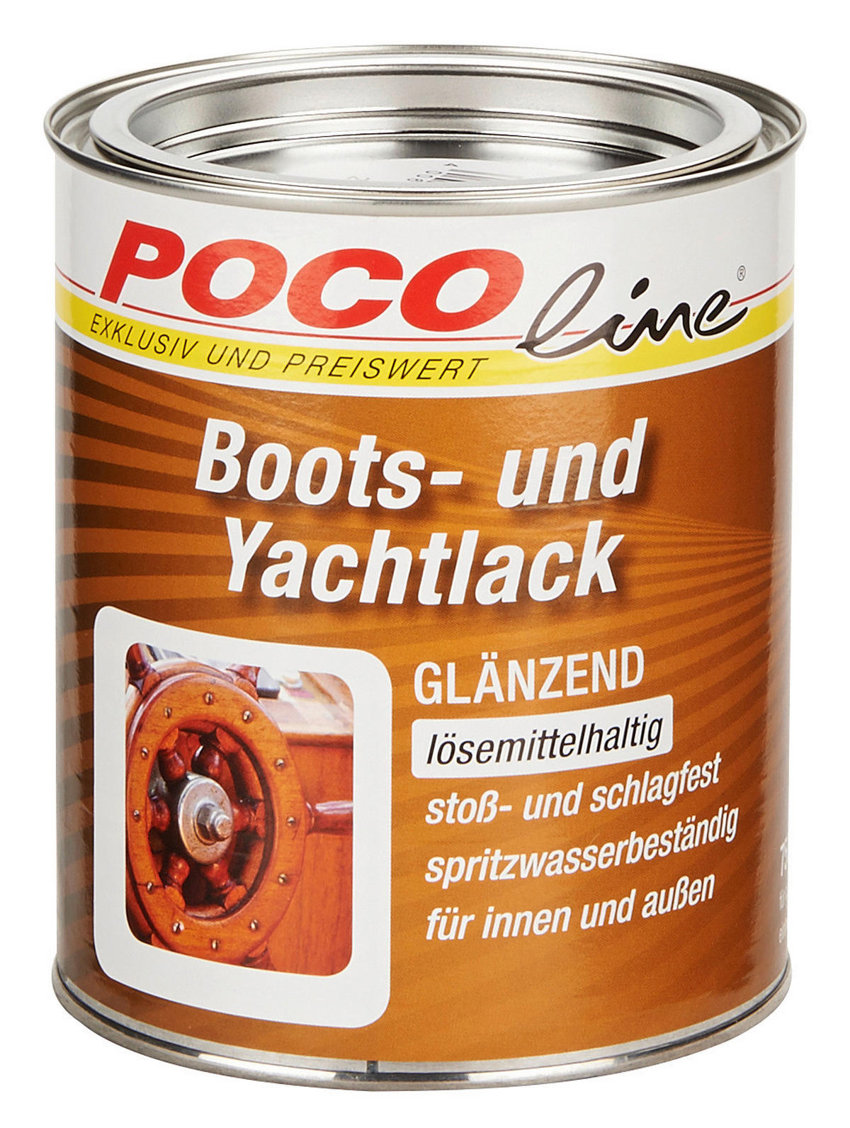 POCOline Boots-und Yachtlack farblos glänzend ca. 0,75 l Boots-/u.Yachtlack 750ml - farblos (750ml) - POCOline