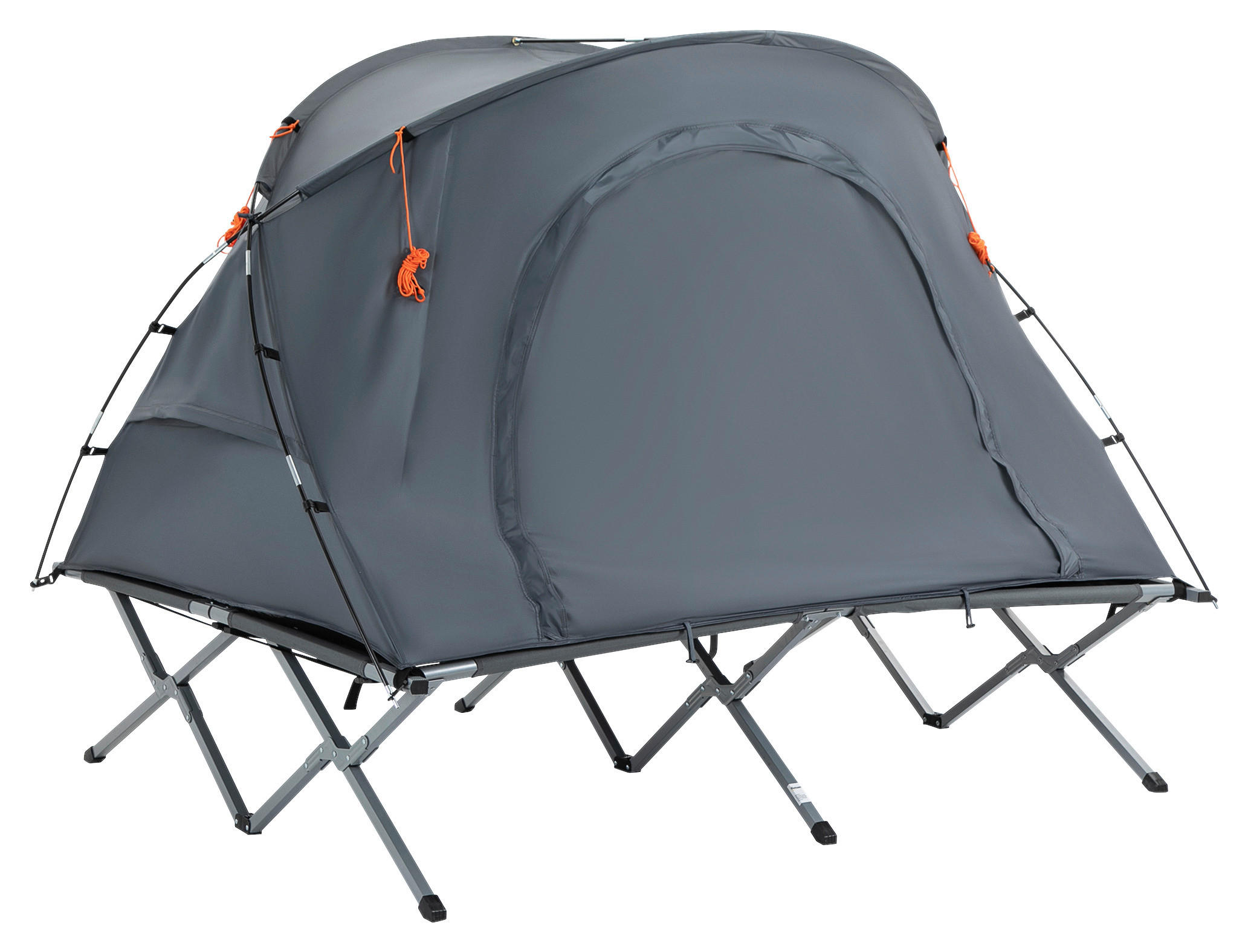 Outsunny Campingartikel B/H/L: ca. 146x200x159 cm Feldbett - grau (159,00/146,00/200,00cm) - Outsunny