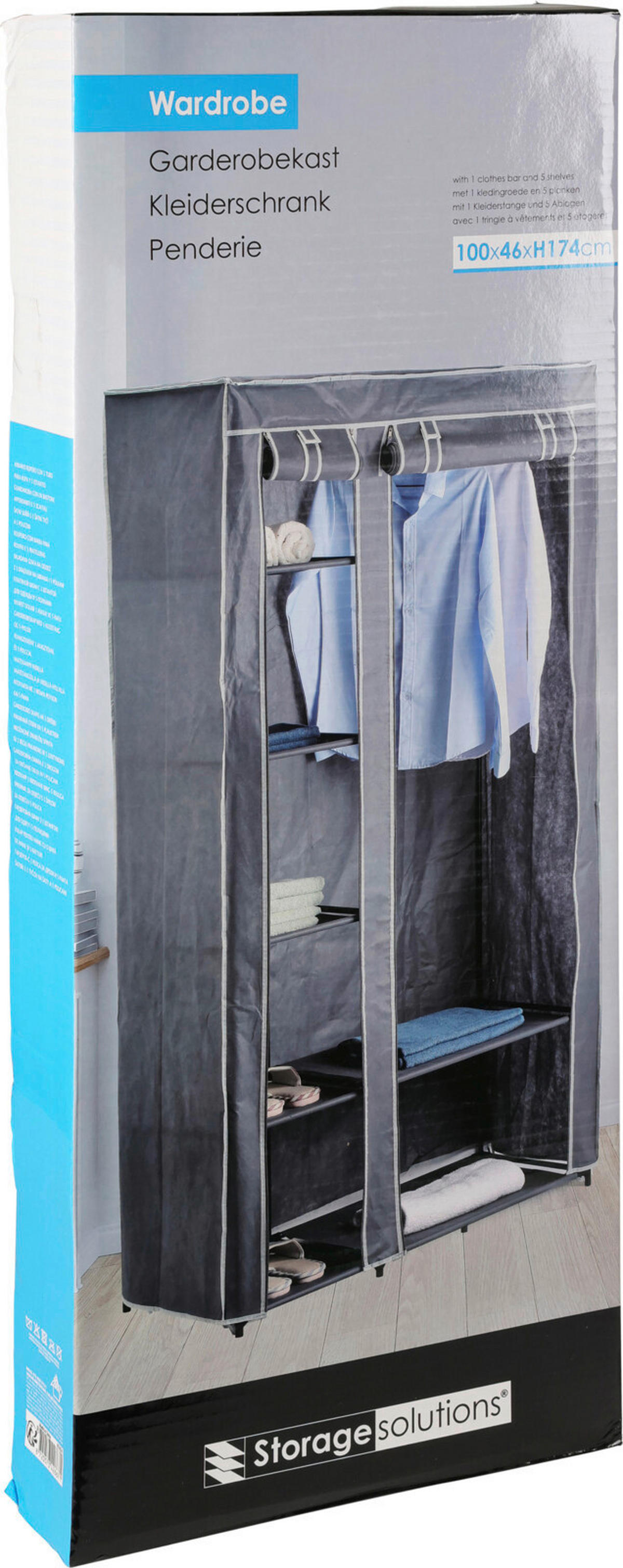 Kleiderschrank anthrazit Stahl Kleiderschrank - anthrazit