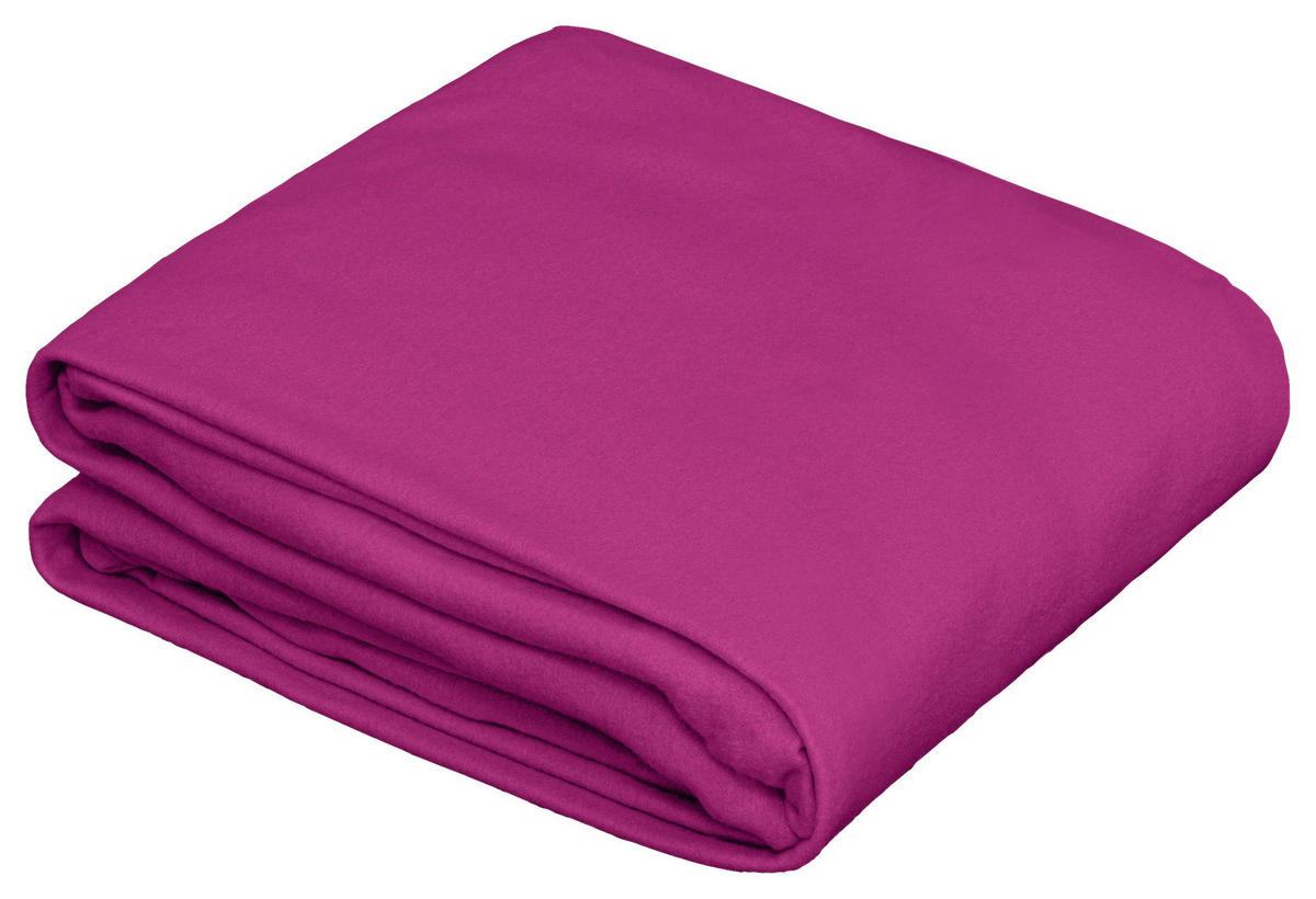 Fleece Spannbetttuch Fleece Spannbetttuch_Fleece 150x200cm - magenta (200,00/135,00/28,00cm)