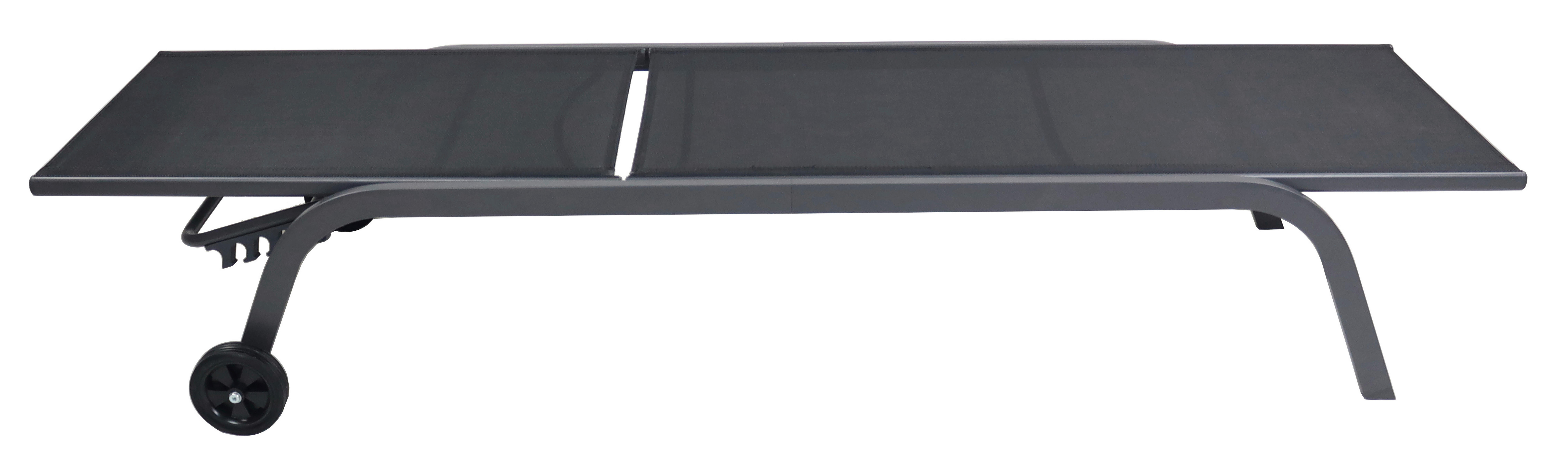 VCM Sonnenliege Sonlas schwarz Stahl B/H...