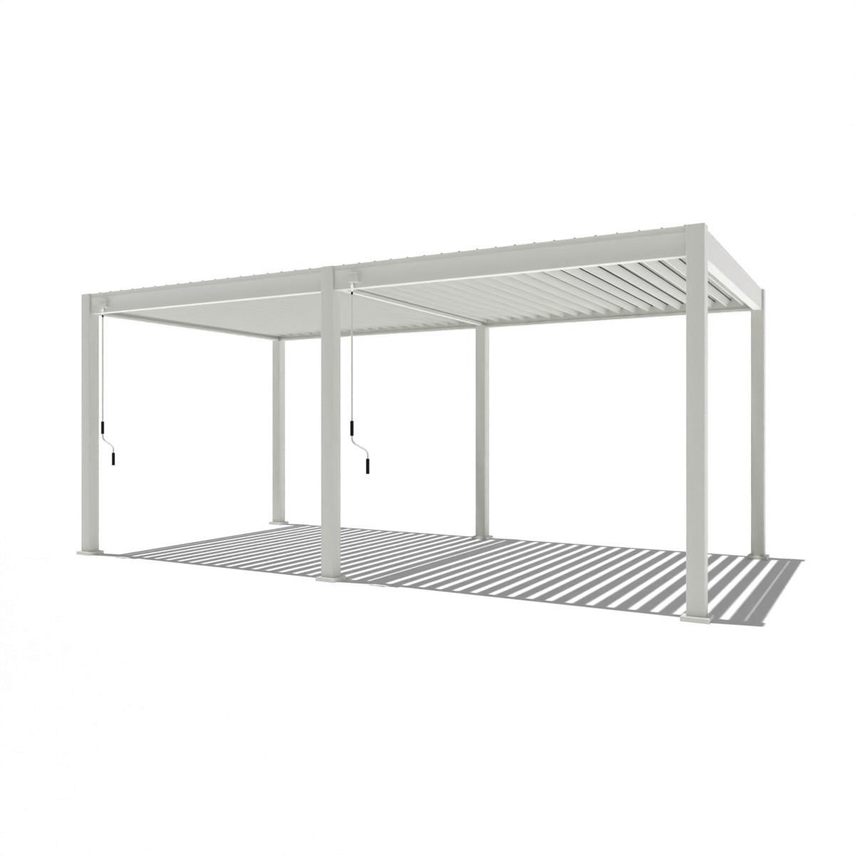 PergoLine Pergola Superior weiß Aluminium B/H/L: ca. 600x255x300 cm Superior - weiß (300,00/600,00/255,00cm) - PergoLine