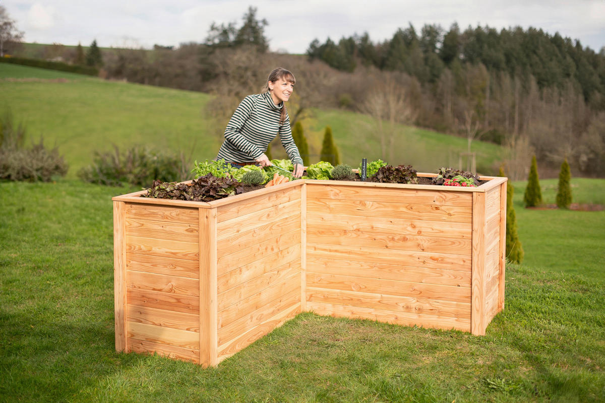 Westmann Hochbeet Klassik L natur Holz B/H/L: ca. 170x84x1705 cm Klassik L - natur (1705,00/170,00/84,00cm) - Westmann