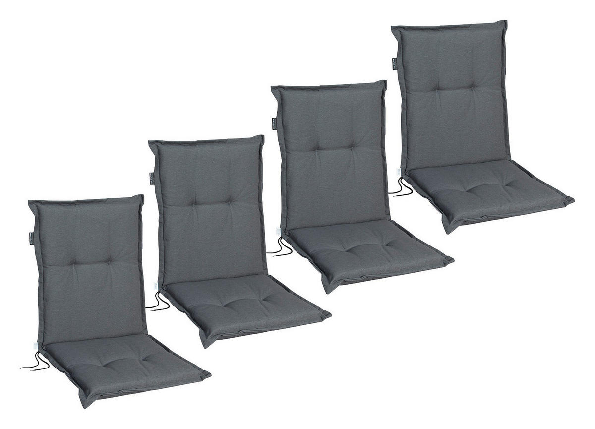 Madison Auflage Panama grau Polyester B/H/L: ca. 105x8x50 cm Panama - grau (50,00/105,00/8,00cm) - Madison