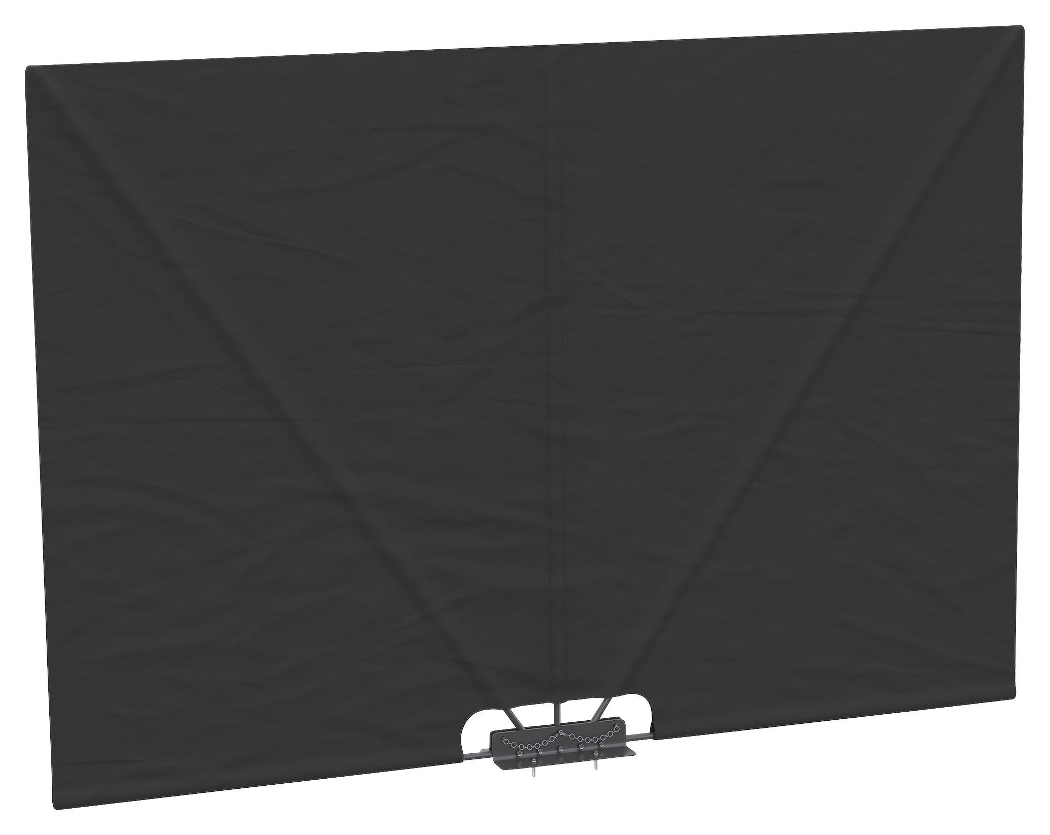 Outsunny Seitenmarkise mit Stahlrahmen dunkelgrau Stahl B/H/L: ca. 0,01x160x237 cm