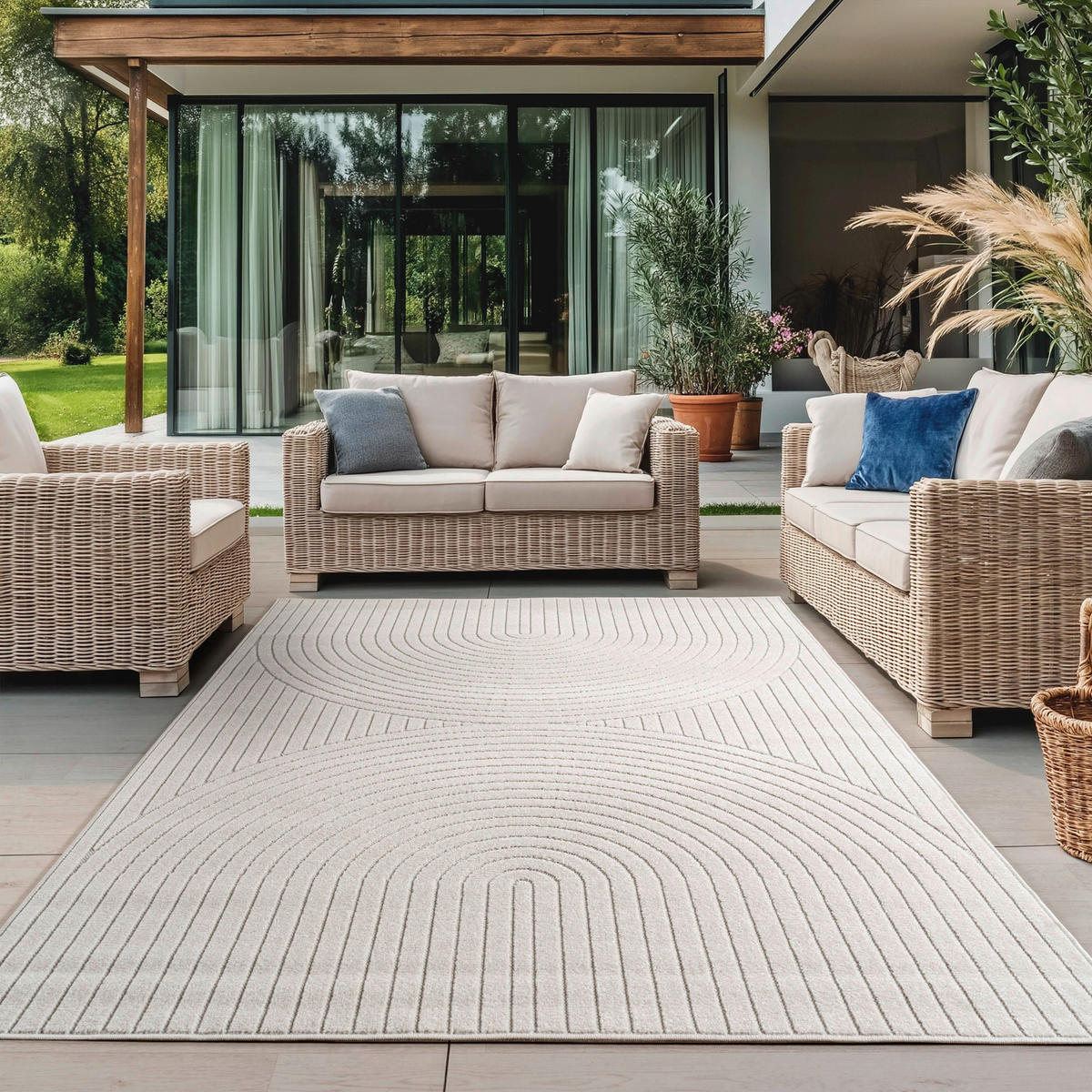 Ayyildiz In-/Outdoor-Teppich NOVA creme B/L: ca. 200x290 cm NOVA - creme (200,00/290,00cm) - Ayyildiz