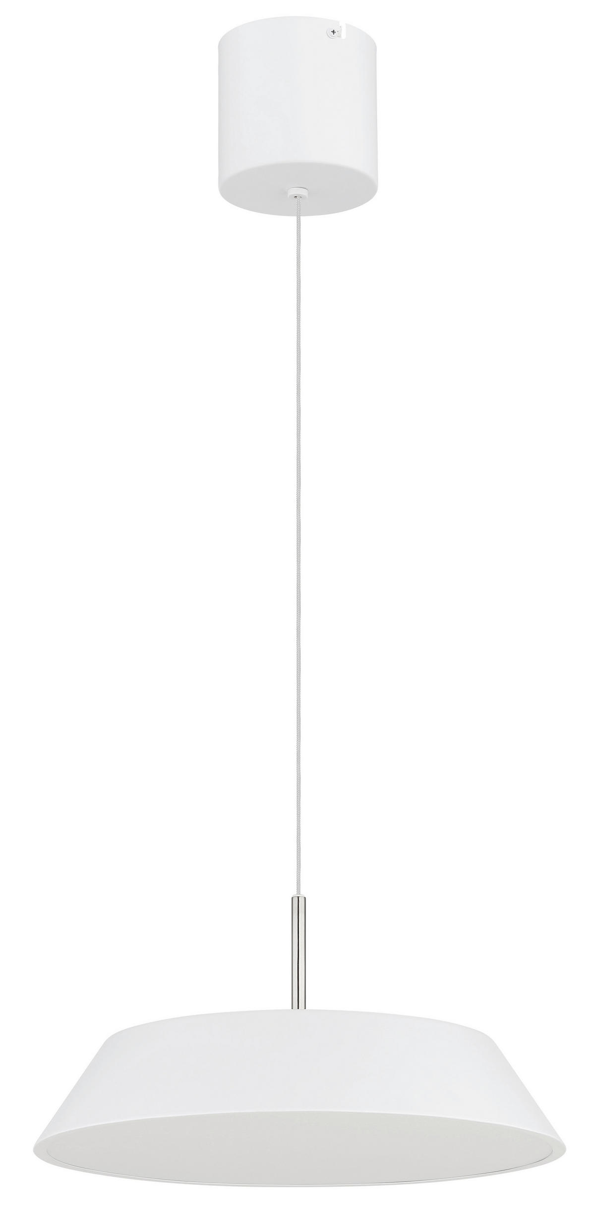 GLOBO LED-Hängeleuchte Opal weiß Metall Kunststoff H/D: ca. 180x40 cm 1.0 Brennstellen SILENA - weiß/Opal (40,00/180,00cm) - GLOBO