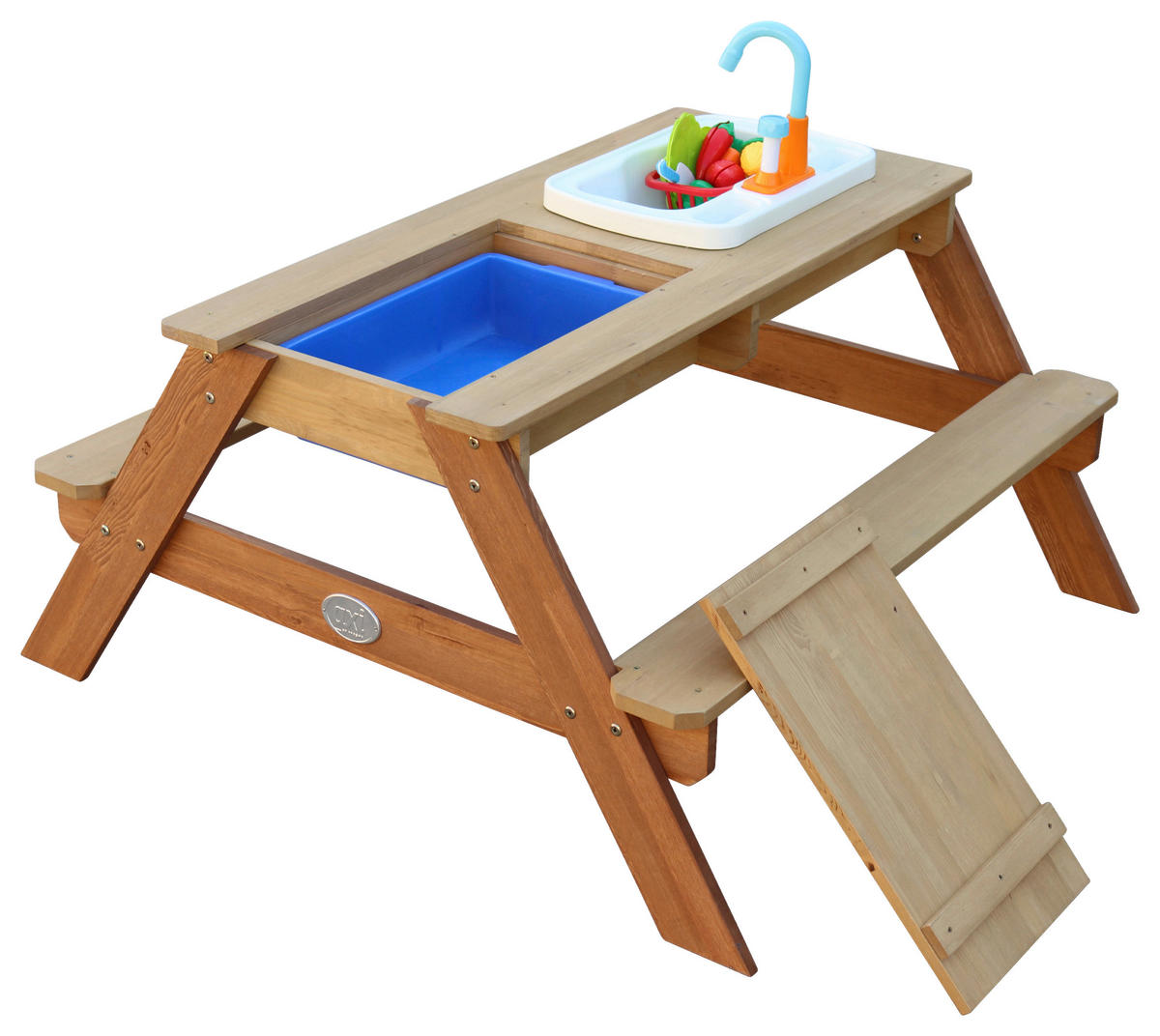 AXI Kinder-Picknicktisch Emily braun B/H/L: ca. 97x50x95 cm Emily - braun (95,00/97,00/50,00cm) - AXI