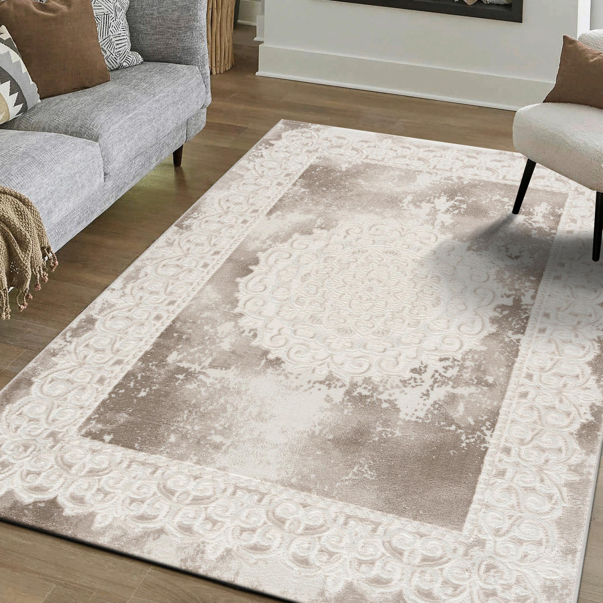 Sanat Teppich Harmony beige B/L: ca. 80x300 cm Harmony - beige (80,00/300,00cm) - Sanat
