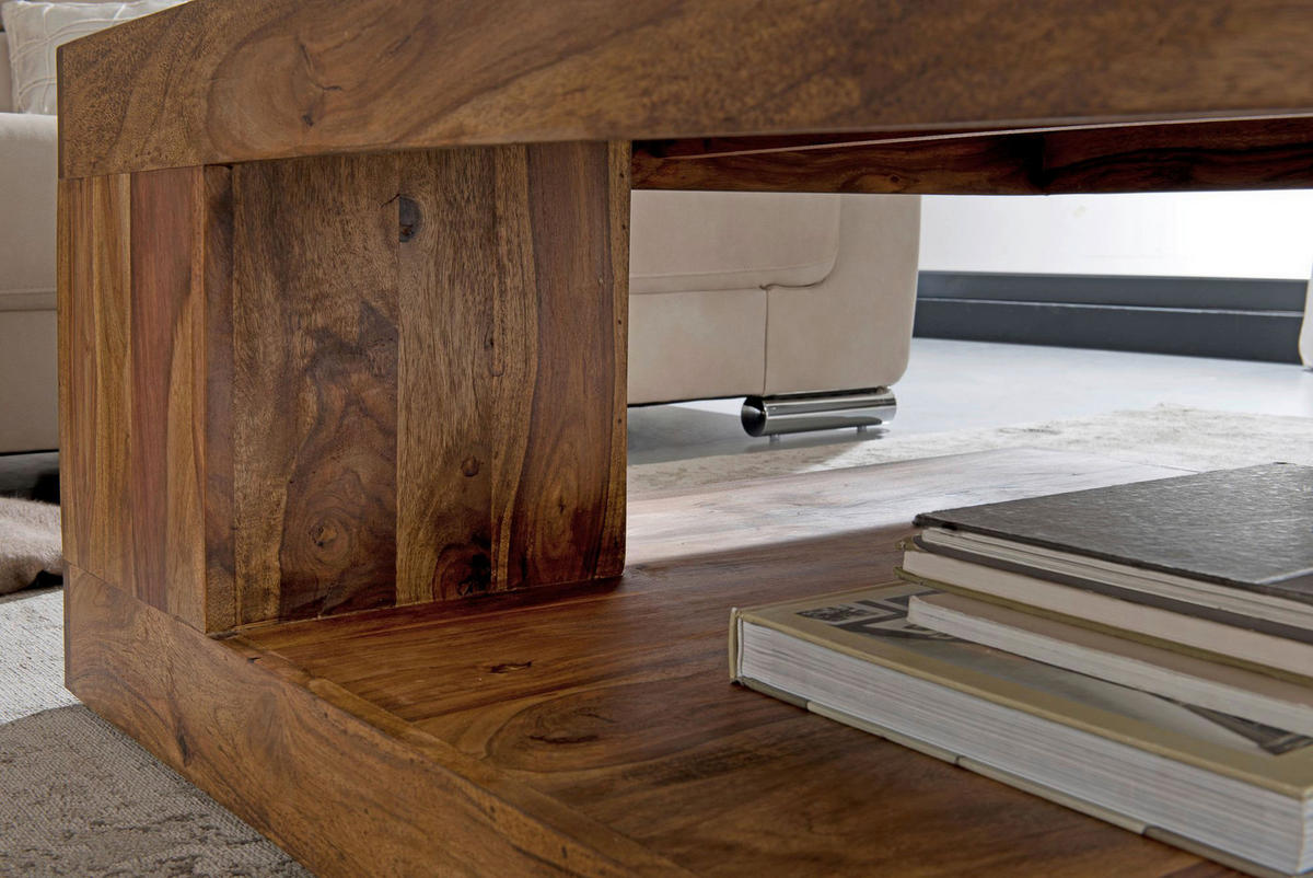 Couchtisch braun B/H/T: ca. 90x40x90 cm Couchtisch - braun (90,00/40,00/90,00cm) - Wohnling