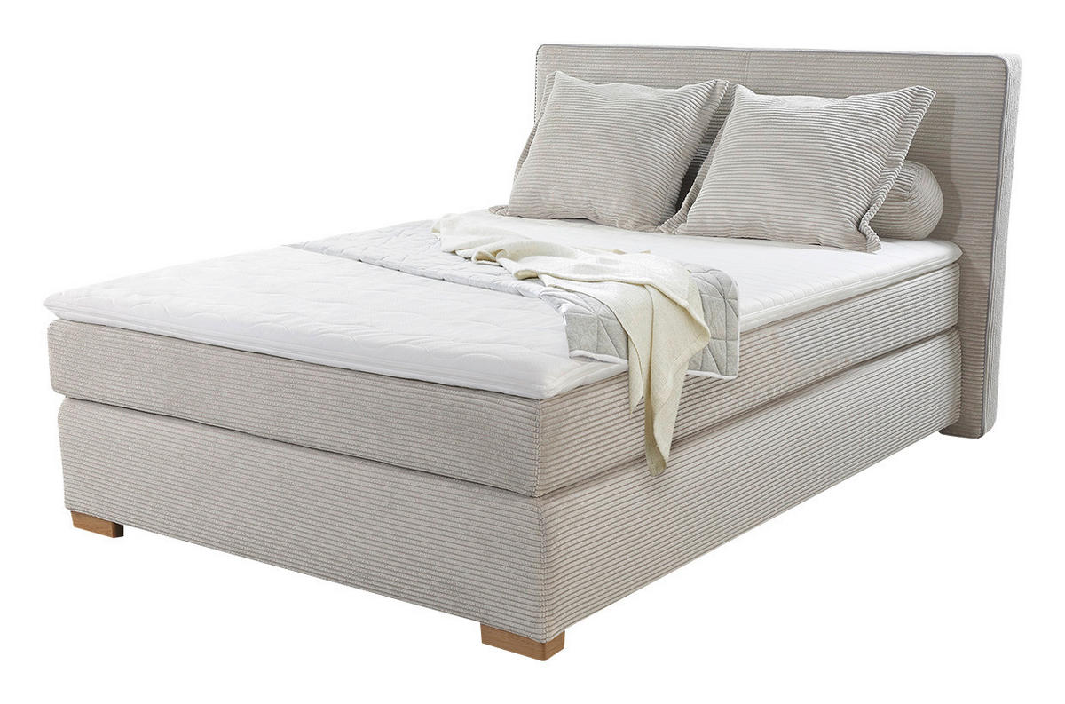 Boxspringbett  grege Liegefläche B/L: ca. 140x200 cm Romy_Boxspringbett - grege (156,00/107,00/211,00cm)
