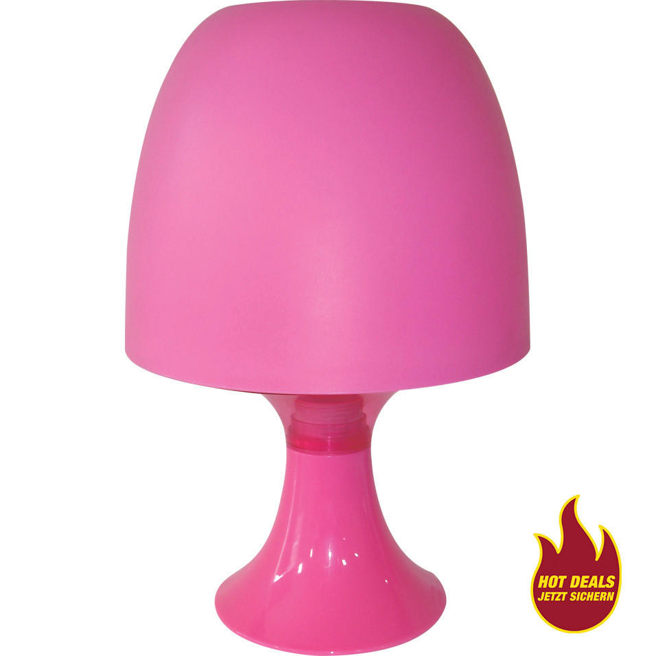 Kunststoff Tischleuchte bei ▷ 24 POCO cm online pink 1 ca. E14 POCOline Brennstellen H: kaufen