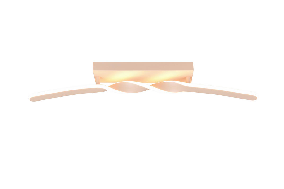 Reality LED Deckenleuchte Ginko sand Metall B/H/T: ca. 79x12,5x9 cm 1 Brennstellen Ginko - sand (79,00/12,50/9,00cm) - Reality