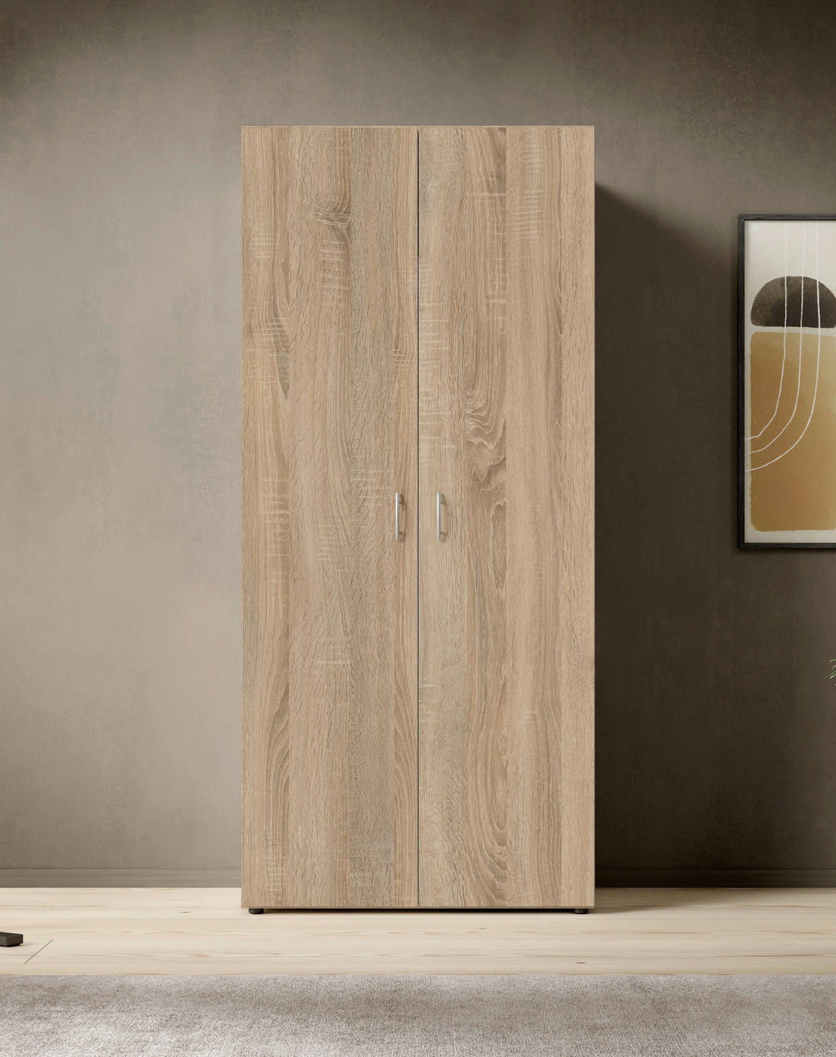 Kleiderschrank Joe Eiche Sonoma Nachbildung B/H/T: ca. 81x176x50,8 cm Joe - Eiche (81,00/176,00/50,80cm)