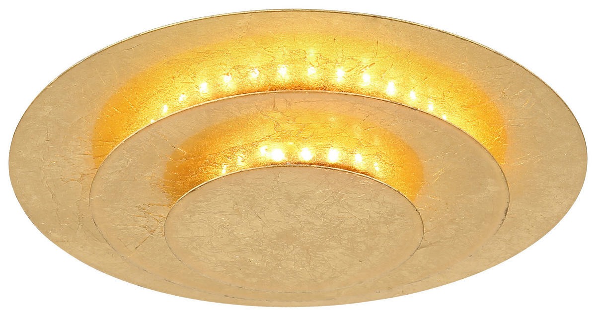 GLOBO LED-Deckenleuchte Heda 48465-18 gold Metall H/D: ca. 5x18 cm Heda - gold (18,00/5,00cm) - GLOBO