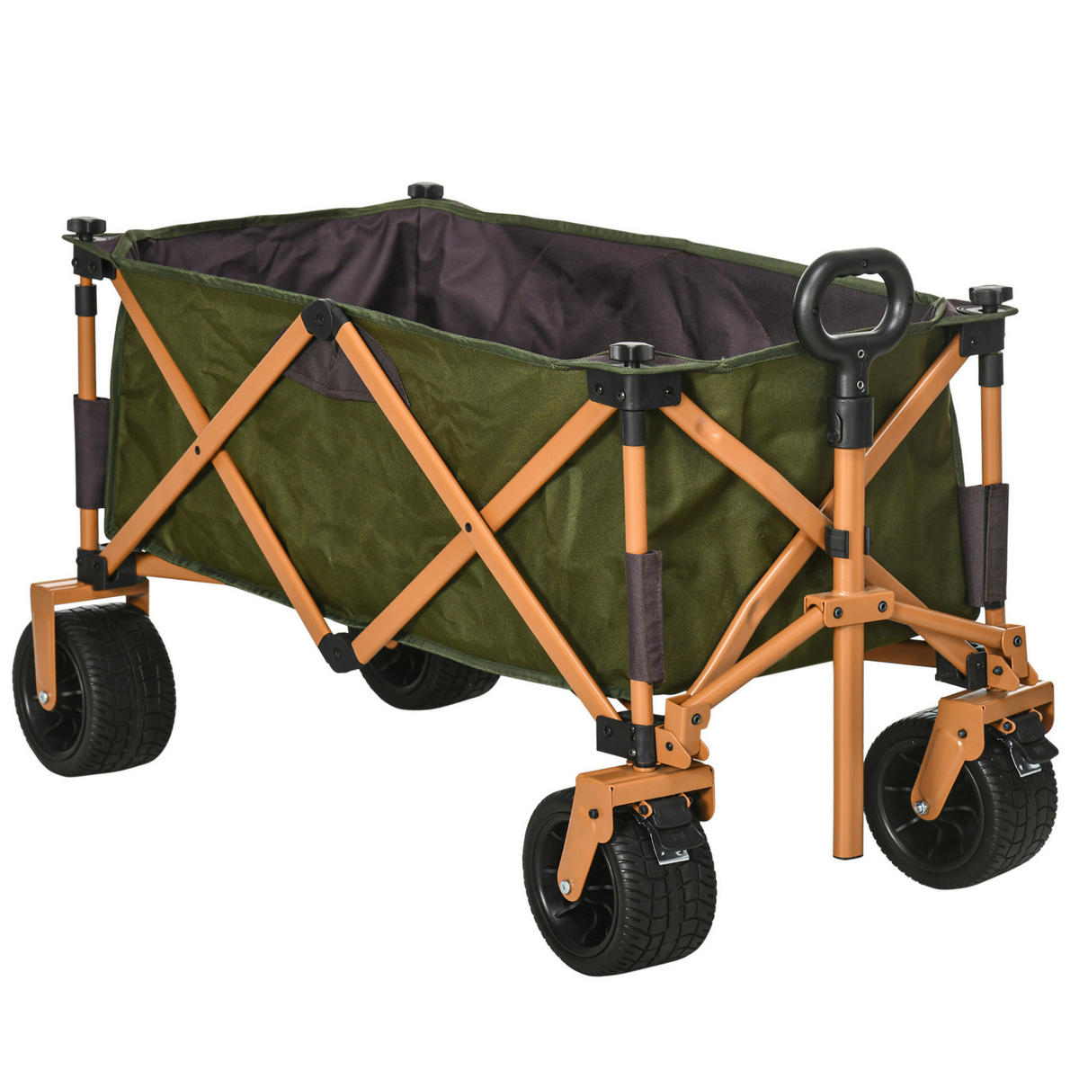 Outsunny Bollerwagen grün B/H/L: ca. 55x93x108 cm Bollerwagen - grün (108,00/55,00/93,00cm) - Outsunny